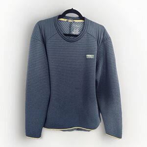 L.L. Bean Quilted Pullover Sweatshirt Blue Large L Men's Traditional Fit